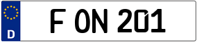 Truck License Plate